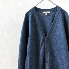 UNIQLO ラムVネックカーディガン 長袖 ニット 毛100% ポケット付き