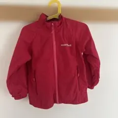mont-bell キッズジャケット 赤 100