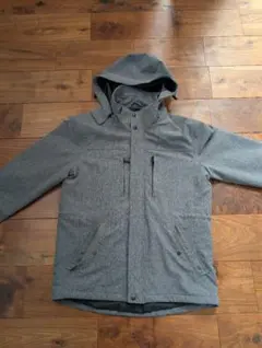 m.f.editorial フーデットコート グレー Mサイズ 撥水・防風