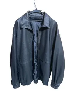 JUNRED ヴィンテージウォッシュレザールーズブルゾン　Lサイズ