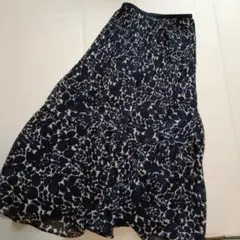 UNIQLO　シフォンティアードスカート　丈長め