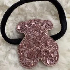 ❤︎プレミアム限定327キラキラ大粒ストーン付くまの合金ヘアゴム高級