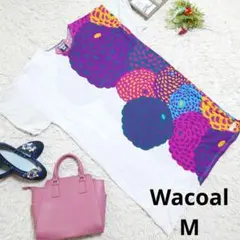 ✨美品✨♥Wacoal♥ワンピース/部屋着(M)派手柄のサムネイル