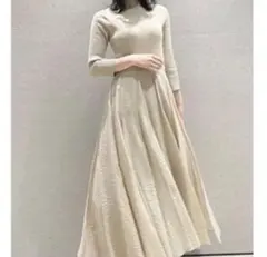 ★値下げ★【美品】SNIDELスナイデル ニット ドッキングワンピース