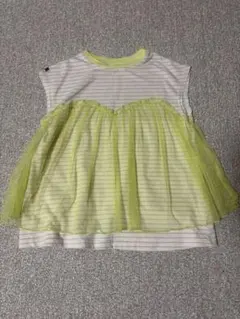 BREEZE チュール付きボーダーTシャツ 140cmのサムネイル