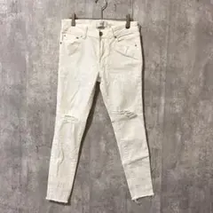AZUL BY MOUSSY クラッシュデニムスキニー　ダメージ　綺麗め　上品のサムネイル