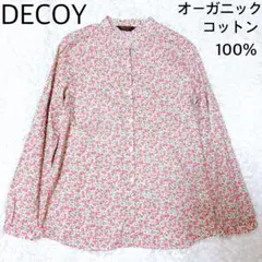 DECOY SINCE 1981 長袖 ブラウス 花柄 オーガニックコットンのサムネイル