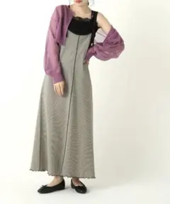 ray cassin ギンガムチェック　キャミワンピース 2way