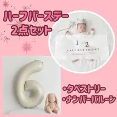 ハーフバースデー 記念日　誕生日　タペストリー 　バルーン　セルフ撮影　6か月