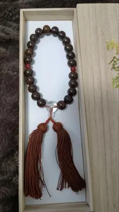 天然木製 数珠 タッセル付き