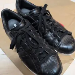【超美品】adidas SUPERSTAR ブラックレザー スニーカー