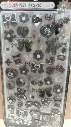 正規品　ボンボンドロップシール　ぶらっくボンボン