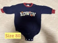 【EDWIN】サイズ80 長袖ロンパース