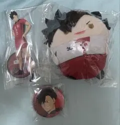 ク*ロ様 ハイキュー　アクリルスタンド　缶バッジ　ふわコロりん　黒尾鉄朗 3点セ