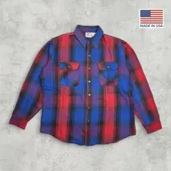 80s 90s USA製 Prentiss OUTDOORS ヘビー ネルシャツのサムネイル