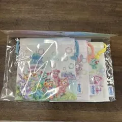 ダッフィー＆フレンズ　カラフルハピネス　２０周年 巾着　3枚セット