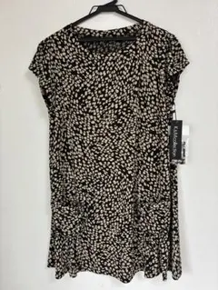 新品 K&Mcollection Lサイズ 半袖 ドット柄チュニック