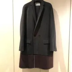 kolor カラー 16AW アンゴラ ダブル チェスターコート グレー 1のサムネイル