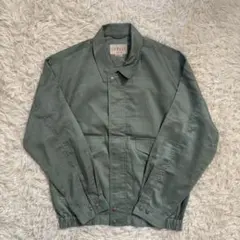 【未使用美品】CREALY リネン混 エンブレム銀ボタン スウィングトップ L