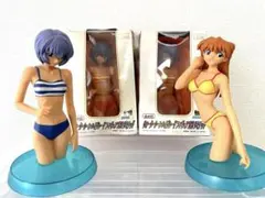 TV版新世紀エヴァンゲリオン レイ&アスカ 水着フィギュア『当時プライズ景品』