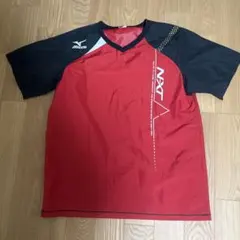 Mizuno バレーボールシャツ XL レッド/ブラック