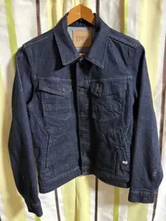 EDWIN ET1010 デニムトラッカージャケット ダークインディゴブルー S