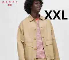 【UNIQLO×MARNI 】オーバーサイズユーティリティジャケット Sチェック ユニクロ マルニ オーバーサイズ ユーティリティ ジャケット