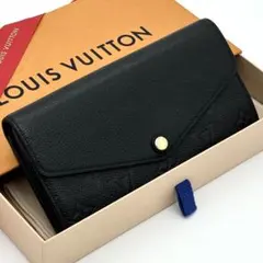 【極美品】ルイヴィトン アンプラント ポルトフォイユ サラ 長財布 ブラック