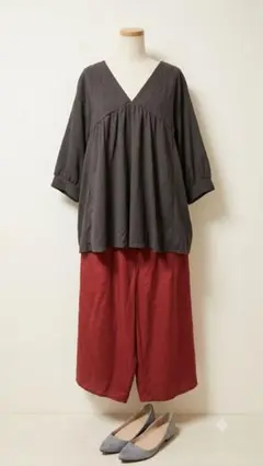 大きいサイズ しまむら 4L チュニック ブラウス