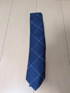 ネイビー チェック柄 ネクタイ