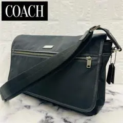 COACH コーチ メッセンジャー ショルダー ビジネス 通勤 通学 A4収納