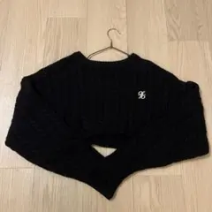 OLIVE des OLIVE ブラックケーブルニットのサムネイル