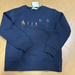 【新品】Dessin キッズ トレーナー ネイビー 刺繍