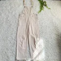 ems◆オーバーオール サロペット ナチュラル ベージュ アイボリー コットン