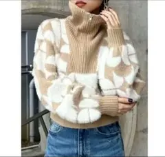 MURUA ムルーア ジッパー付きニットセーター