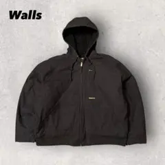 【ウォールズ】アクティブジャケット　黒　2XL ダック地　裏地フリース　i