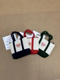 トレジョ　Trader Joe's キャンバス ミニトートバッグ 3色セット