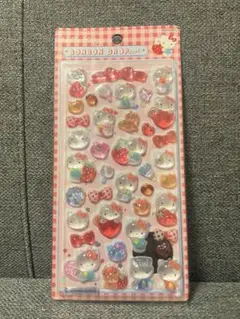 ハローキティ　ボンボンドロップシール