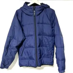 UNIQLOネイビー フード付き ダウンジャケット M