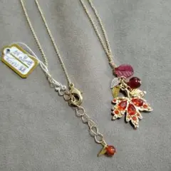 ウイッシュコア　紅葉モチーフ　プチ ペンダント