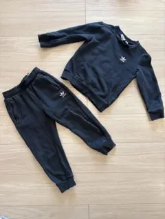 adidas セットアップ　トレーナー　スウェット　パンツ　120cm 黒