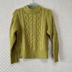 アースミュージックエコロジー ケーブルニットセーター