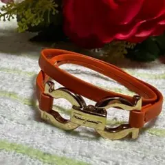 イタリア製 サルヴァトーレフェラガモ ワインレッド ブレスレット 