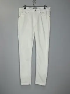 kiyo 様専用ZARA ホワイトデニムパンツ EUR44 USA34 スキニー