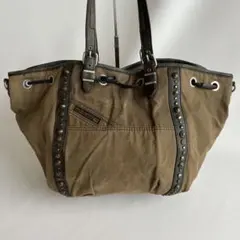 希少⭐️ DIESEL “I AM WHO I AM”スタッズトートバッグ y2k - メルカリ