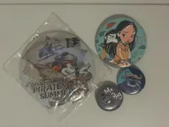 ディズニー缶バッジ4個セット