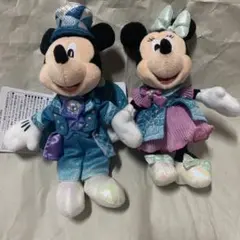 ディズニー　シー　ミッキー　ミニー　ぬいぐるみバッジ　セット