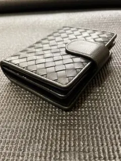 編み込み財布　シープレザー