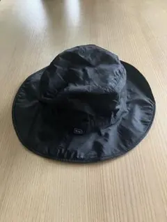 UV&RAIN パッカブルサファリハット 黒　ブラック　 帽子　フェス　ライブ