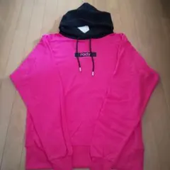 rady フード付きカジュアルパーカー ピンク/黒
